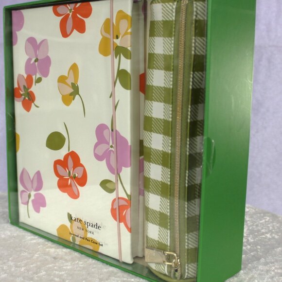 Kate Spade New York “Spring Pansies” Journal and Pen Case Set - Picture 2 of 4
